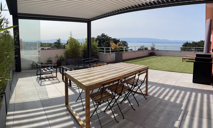 Evian-les-Bains Apartment | Immodreams - L'Attik: Breathtaking Lake Views Await