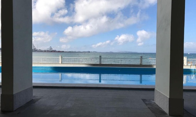 Vilagarcia de Arousa Apartment | Impeccable Beachfront Apartment in Galicia with Pool Access