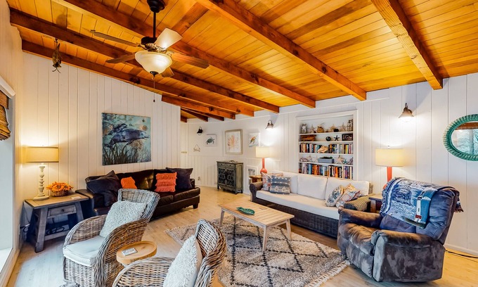 South Beach House | Oceanview Retreat with Private Beach Access & Spa Amenities
