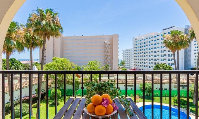Carihuela Apartment | Imperial Puerto 3F: Terrace, Pool & Steps from the Beach