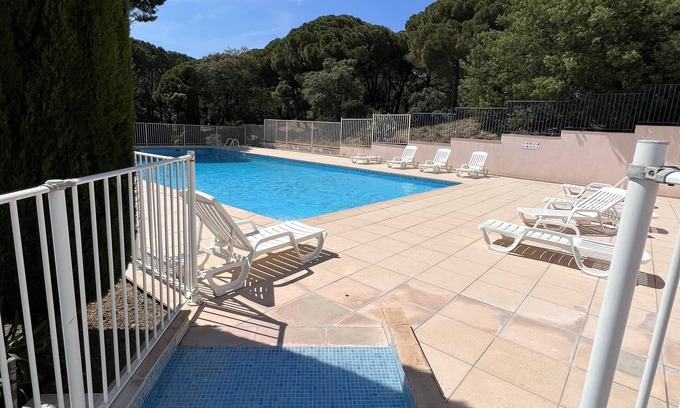 Sainte-Maxime Apartment | Relax in a Poolside Apartment with Ocean Views & Terrace