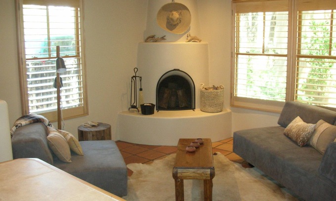 Northeast Santa Fe Condo | Serene Getaway: Pet-Friendly Retreat with Spa & Hot Tub