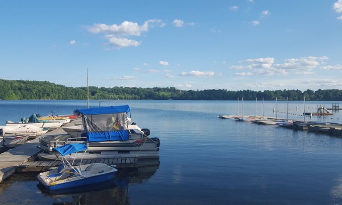 Lakeville Apartment | Prime Location: Walk to Everything Near Lake & Schools