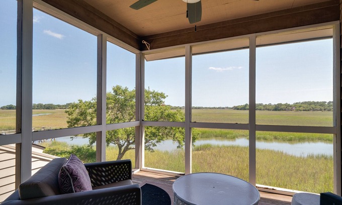 Seabrook Island Villa | Incredible Marsh Views 2BR/2.5BA Creek Watch Villa! Amenity Cards Available!