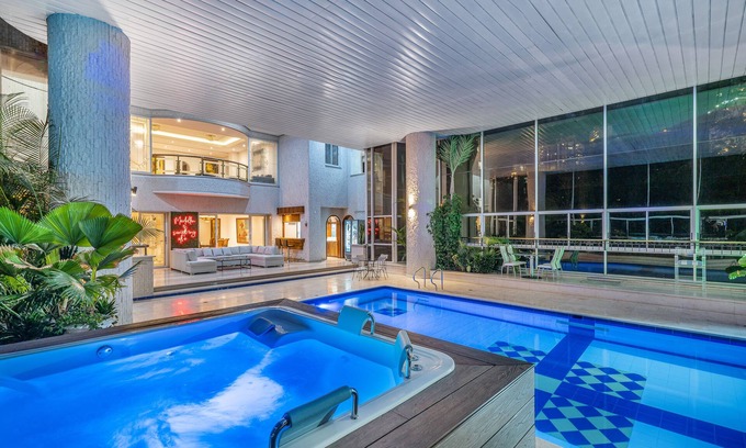El Poblado House | Elegant Medellin Palace: Indoor Pool & Spa Retreat Awaits