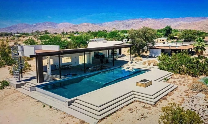 Indio Hills House | Indio Hills Desert Escape: Pet-Friendly Oasis with Spa & Pool