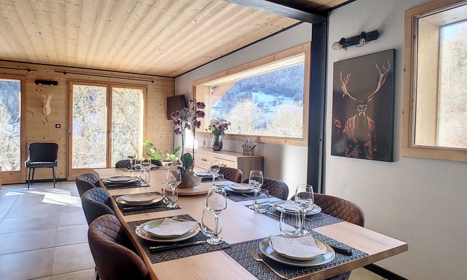 Saint-Jean-dʼAulps Ski Chalet | Unforgettable Individual Chalet Bas Thex with Breakfast & Kitchen