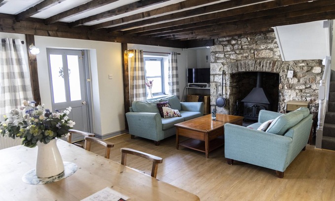 Pyle Cottage | Cozy Inglenook Cottage Steps from Porthcawl’s Beaches