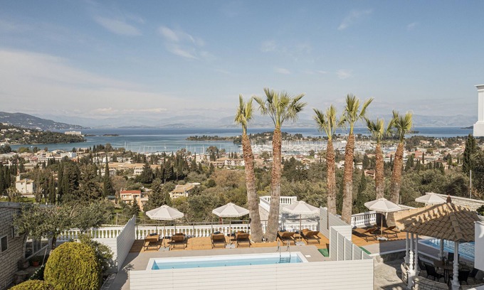 Gouvia Villa | Ionian Star: Private Pool with Breathtaking Ocean Views