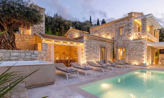 Peroulion Villa | IonianStone Luxury Villa Aether