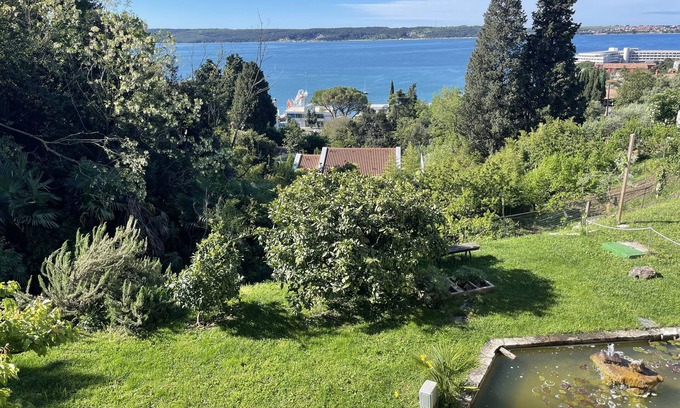 Portoroz Apartment | IRIS Apartment Surrounded by Lush Greenery and Family Amenities