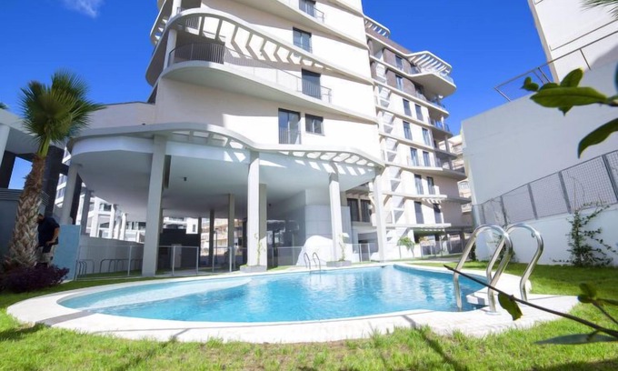 Calpe City Center Apartment | Highly Rated Isea Calpe 04: Oceanfront Oasis with Pool