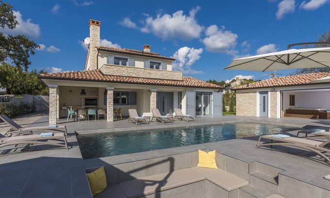 Sveta Nedelja Villa | Discover Istria.Villas: Ocean View with Private Pool & Spa