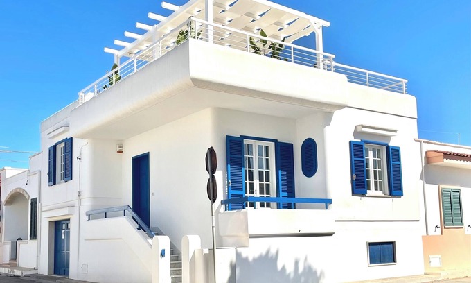 Marina di Mancaversa Villa | Stunning Villa Azzurra: Oceanfront Retreat in Gallipoli