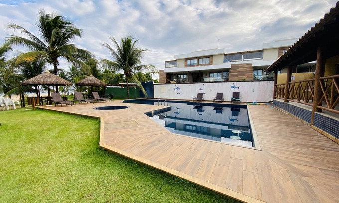 Ponto Certo House | Beachfront Itacimirim Summer Houses with Pool & Ocean View
