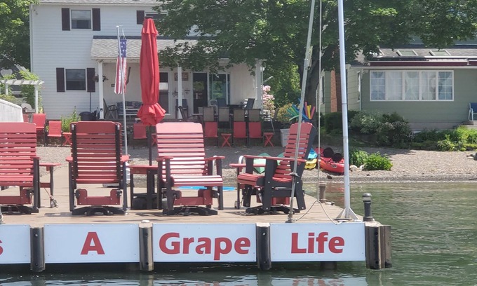 Hammondsport House | Grape Life Retreat: Lake Views, Beach Access & Top Amenities