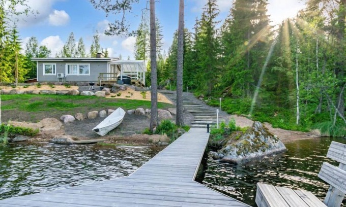 Valkeala House | Discover Järvenhelmi by Interhome: Lake View & Spa Retreat