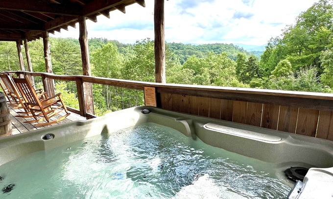 Townsend Cabin | Discover J Willy's Refuge: Pet-Friendly Cabin with Views