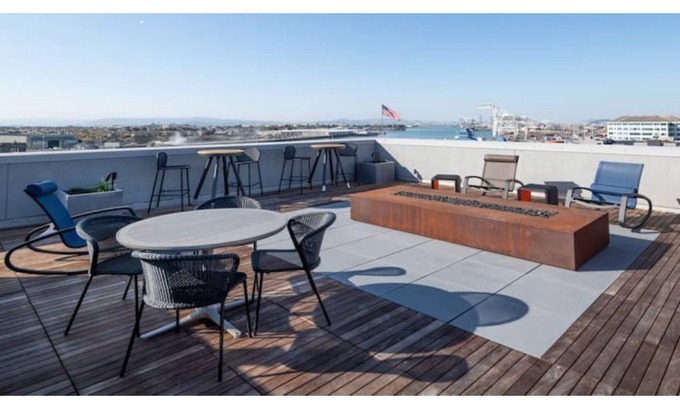 Produce and Waterfront Apartment | Stylish 1BD Apartment at Jack London Square with Pool