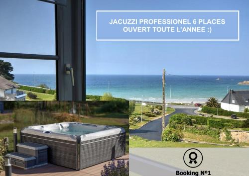 Trevou-Treguignec House | Oceanfront Triplex with Hot Tub, Steps from the Beach