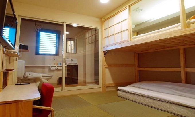 Nara Hotel | Cozy Japanese Style Twin Loft Bed in Nara with Kitchen