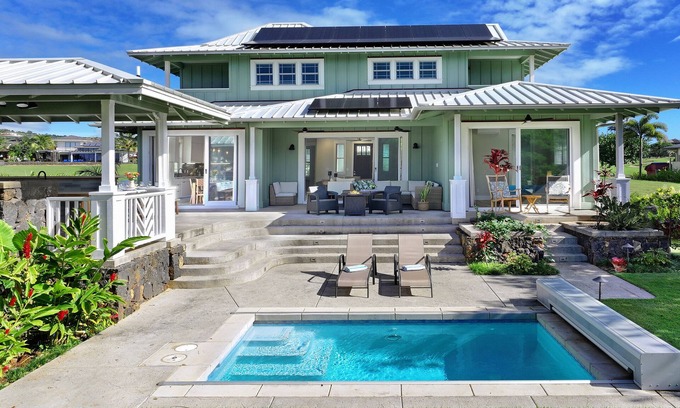 Poipu House | JC Surf House: 5BR Oasis with Pool & Breathtaking Views