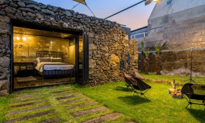 Jocheon House | Eco-Friendly Getaway at Jeju Bunker Pension: Family Friendly