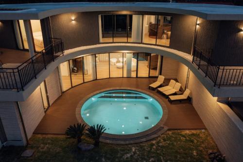 Aewol Villa | Relaxing Oceanview Retreat at Eedo Jeju with Pool Access