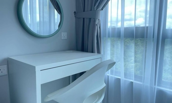 Downtown Kota Kinabalu Apartment | Inviting Jesselton Quay Apartment with Mountain Views