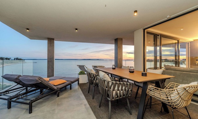 Privlaka Condo | Beachfront Penthouse at Jimmy's: Ocean Views & Heated Pool