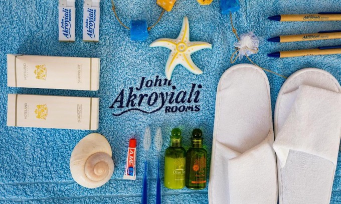 Loutro Hotel | Beachfront Bliss at John Akroyiali - Rated 8.5/10 by Guests