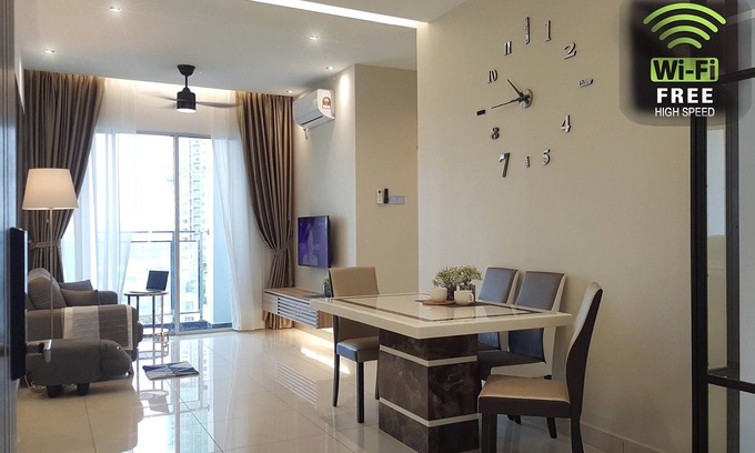 Central District Apartment | Explore Johor Downtown: Suites with Pool & Spa Amenities