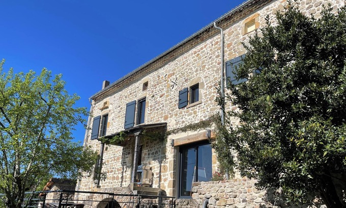 Ravel House | Beautiful Stone House with Breathtaking Monts du Forez View