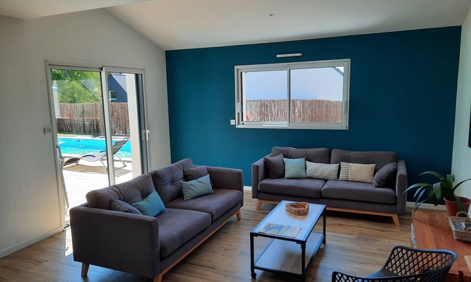 Le Hezo House | Family Haven with Ocean View in the Gulf of Morbihan