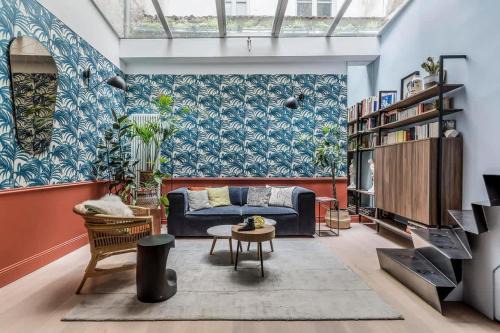 Grande Cote - Annonciade Apartment | Serene Jungle-Art Duplex Retreat with 9.2/10 Guest Rating