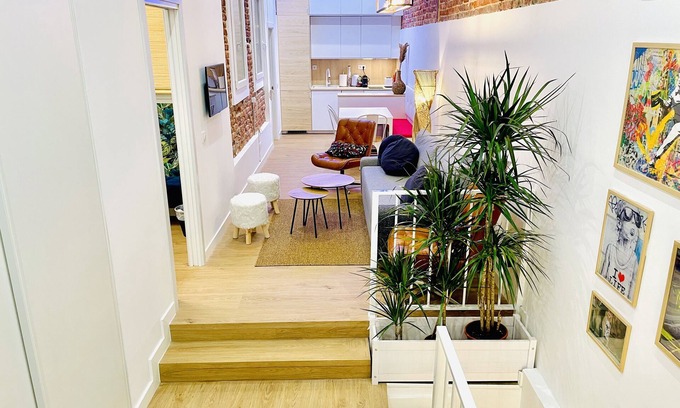 Gaztambide Apartment | Family-Friendly Jungle Duplex in Madrid for 8 Guests