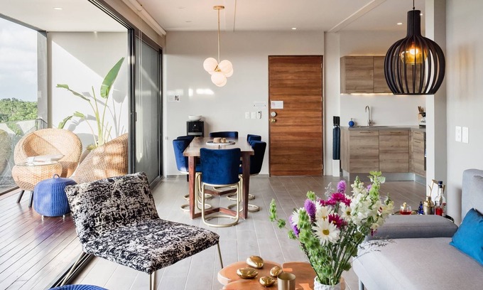 Ek Balam Village Apartment | Scenic Jungle Penthouse with Spa, Near Mayan Ruins & Beach