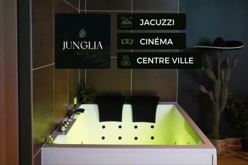 Prefecture Apartment | Relaxing Retreat at Junglia Suite - Spa & Ciné Experience