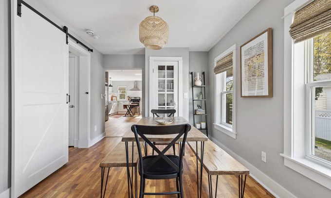 Three Oaks House | Discover Juniper: Cozy Guesthouse with Hot Tub, Near Downtown