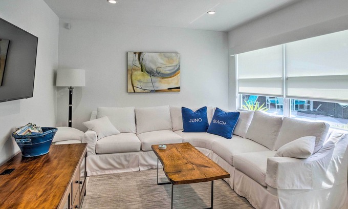 Juno Beach House | Idyllic Juno Beach House with Private Pool, Steps to Ocean!
