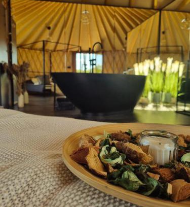 Gostynin Other | Experience Jurty Glamping: Oceanfront Oasis with Pool