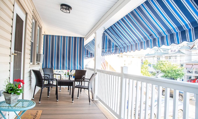 North End Condo | Steps from the Beach: Family-Friendly Escape with Pool & Spa