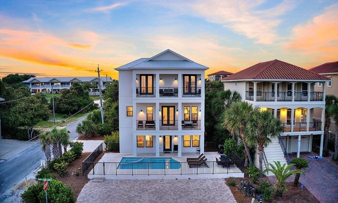 Miramar Beach House | Stunning Miramar Beach Home with Private Pool & Ocean View