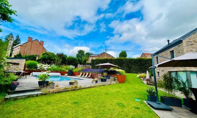 Wanze House | Inviting Juste à Côté: Cozy Home with Pool Amenities