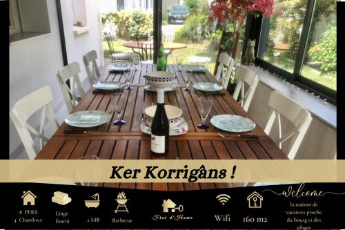 Saint-Gildas-de-Rhuys Villa | Cozy Kêr Korrigan - Family Villa with Ocean Views