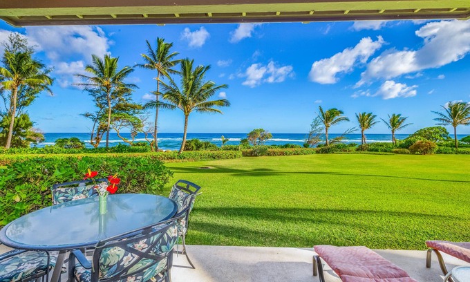 Lihue Condo | Oceanfront Kaha Lani Resort with Free Wifi & Pool Access