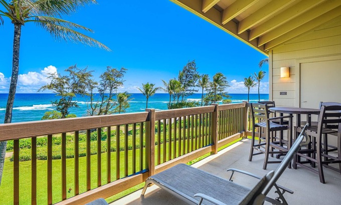 Lihue Condo | Oceanfront Kaha Lani Resort #325 - Rated 9.6/10 with Free Wifi