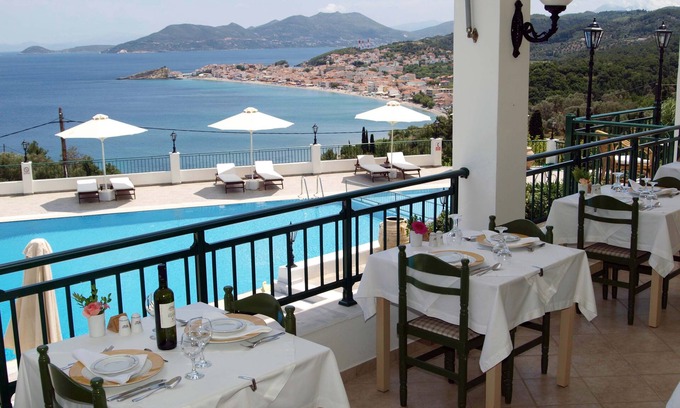 Kokkari Hotel | Discover Kalidon Panorama: Poolside Bliss & 9.6/10 Rating