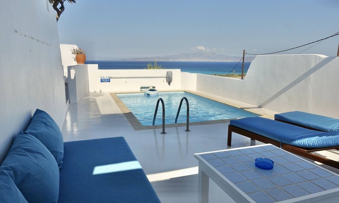 Naxos Villa | Kamari Villa A1: Private Pool with Oceanfront Views