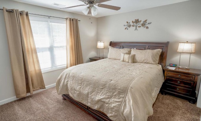 Kannapolis House | Experience Comfort at Kannapolis - Pet Friendly Retreat